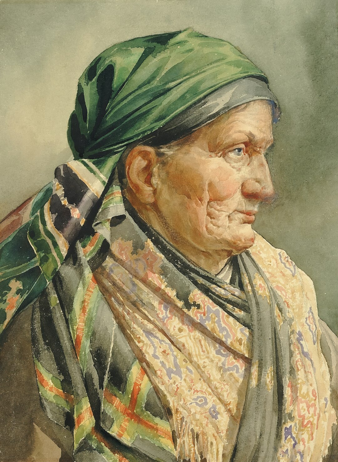 elderly woman portrait