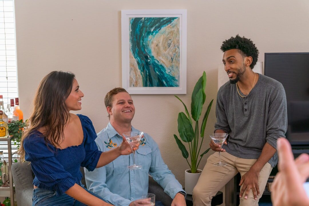 group of neighbors talking