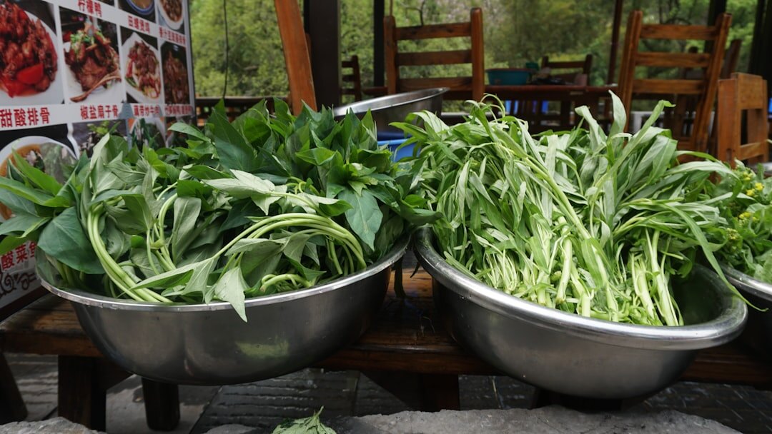 market stall with fresh vegetables