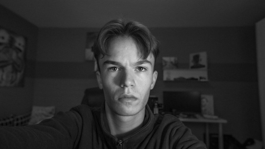 Portrait of a young Danish male video editor